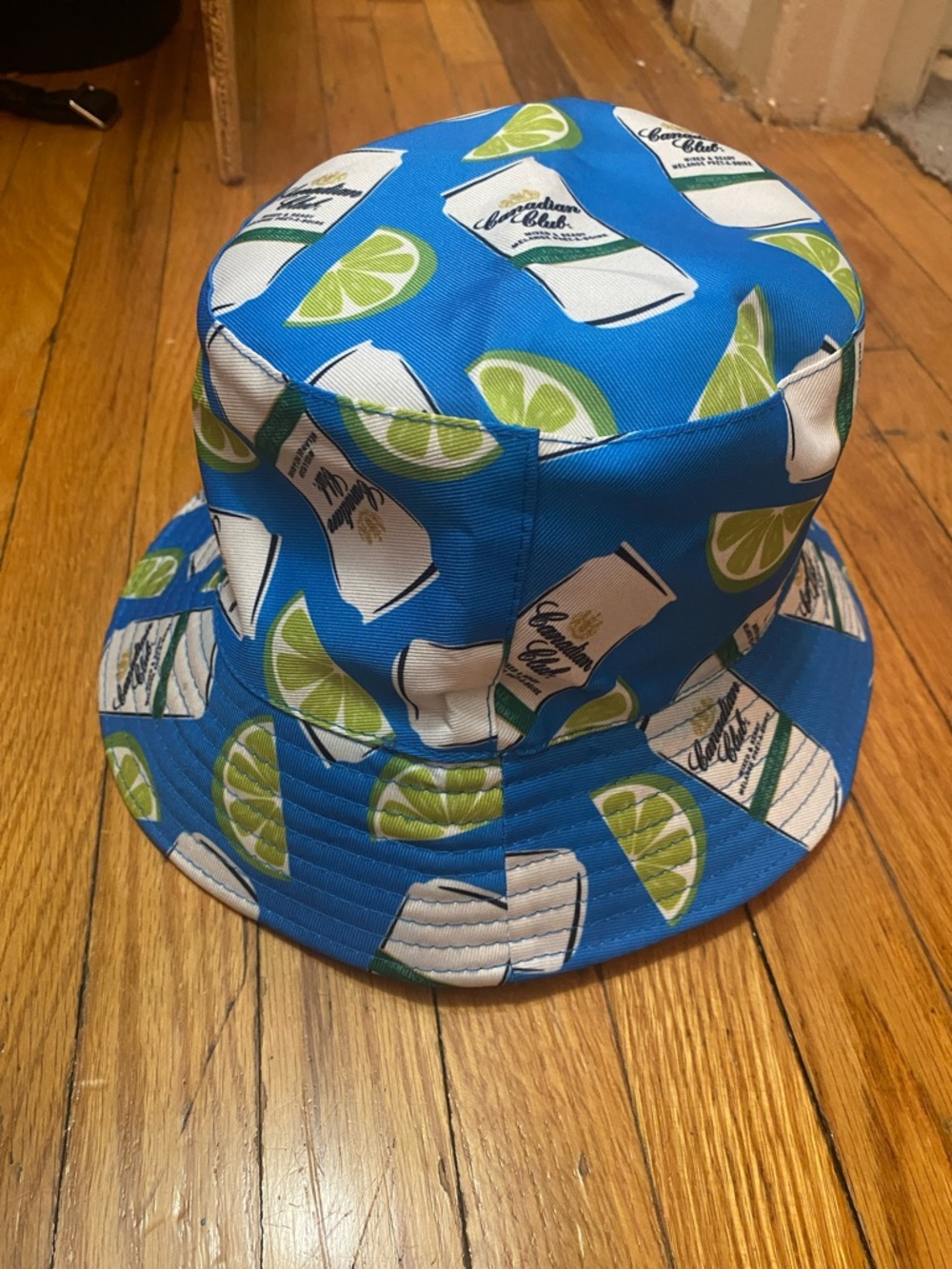 Adult Canadian Club Lime & Can Print Bucket Hat One Size